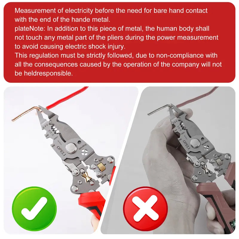 2026 Upgraded 16-in-1 Folding Electric Wire Stripper with Voltage Tester