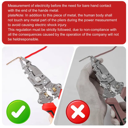 2026 Upgraded 16-in-1 Folding Electric Wire Stripper with Voltage Tester