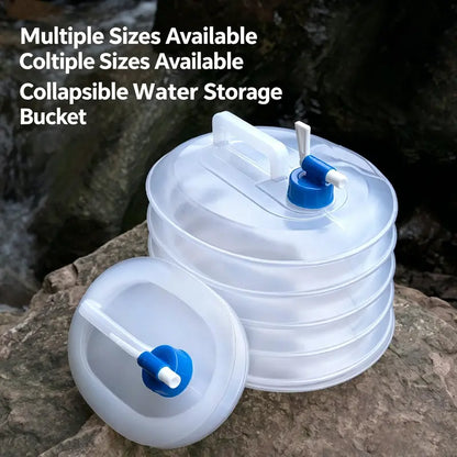 Collapsible Water Bucket – Large-Capacity Portable Foldable Water Container with Carry Handle