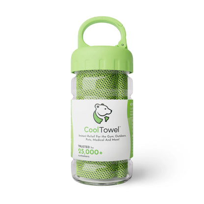 CoolTowel Bottle – Portable Reusable Cooling Towel with Travel Bottle