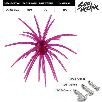 🎁Tentacle Soft Plastic Fishing Lure. Finesse Bass Bait for Drop Shot Wacky Rig. Slow Sinking