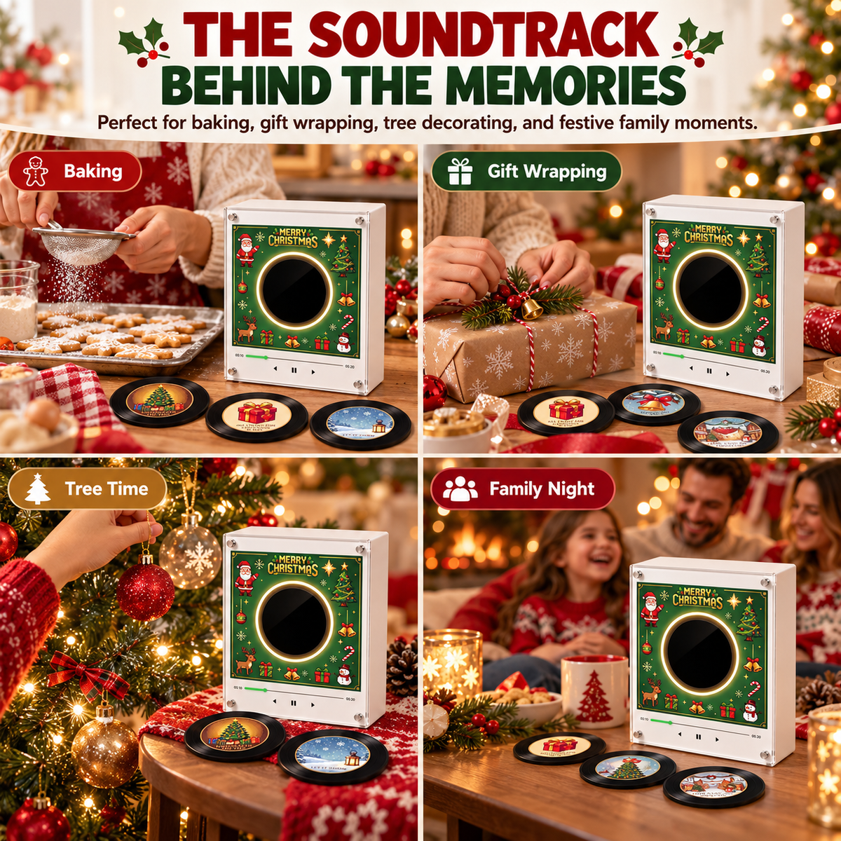 ❤️Christmas Vinyl Music Frame