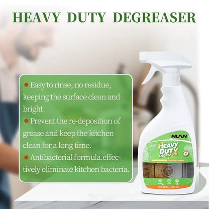 Heavy Duty Kitchen Degreaser Spray 500ml – Powerful Grease & Oil Remover for Stove, Oven, Countertops & Range Hoods