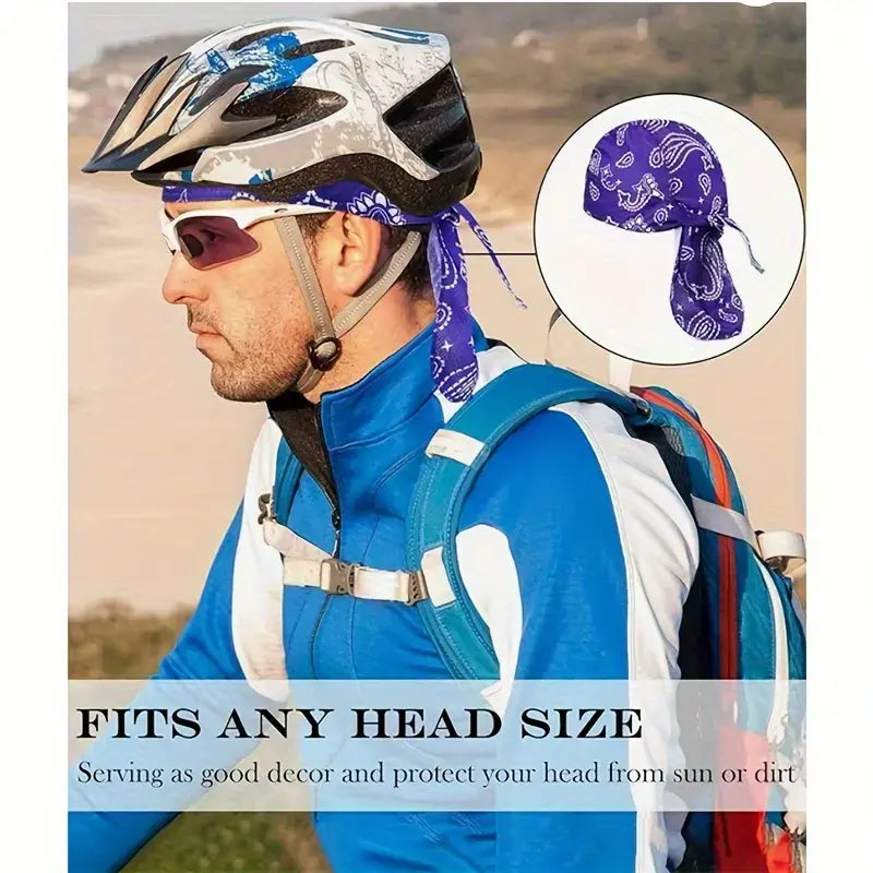 Summervibes Cooling Headscarf Cap Set – Stay Cool, Dry & Comfortable Anywhere 🏍️❄️