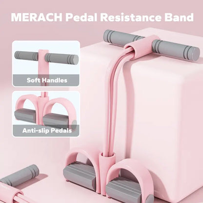 MERACH Multifunction Pedal Resistance Band for Full-Body Workout 💪
