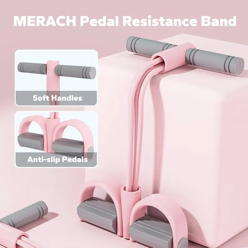 MERACH Multifunction Pedal Resistance Band for Full-Body Workout 💪
