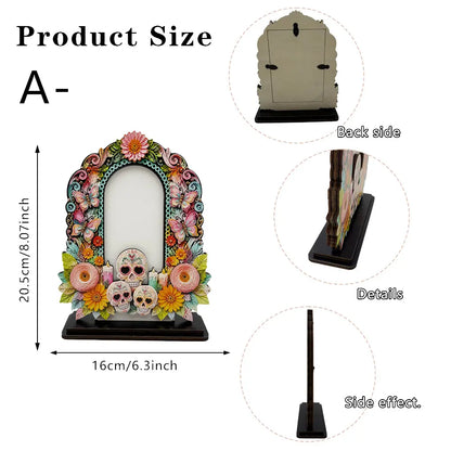 🎁Día de los Muertos Wooden Photo Frame Decor – A Meaningful Tribute To Those We Remember