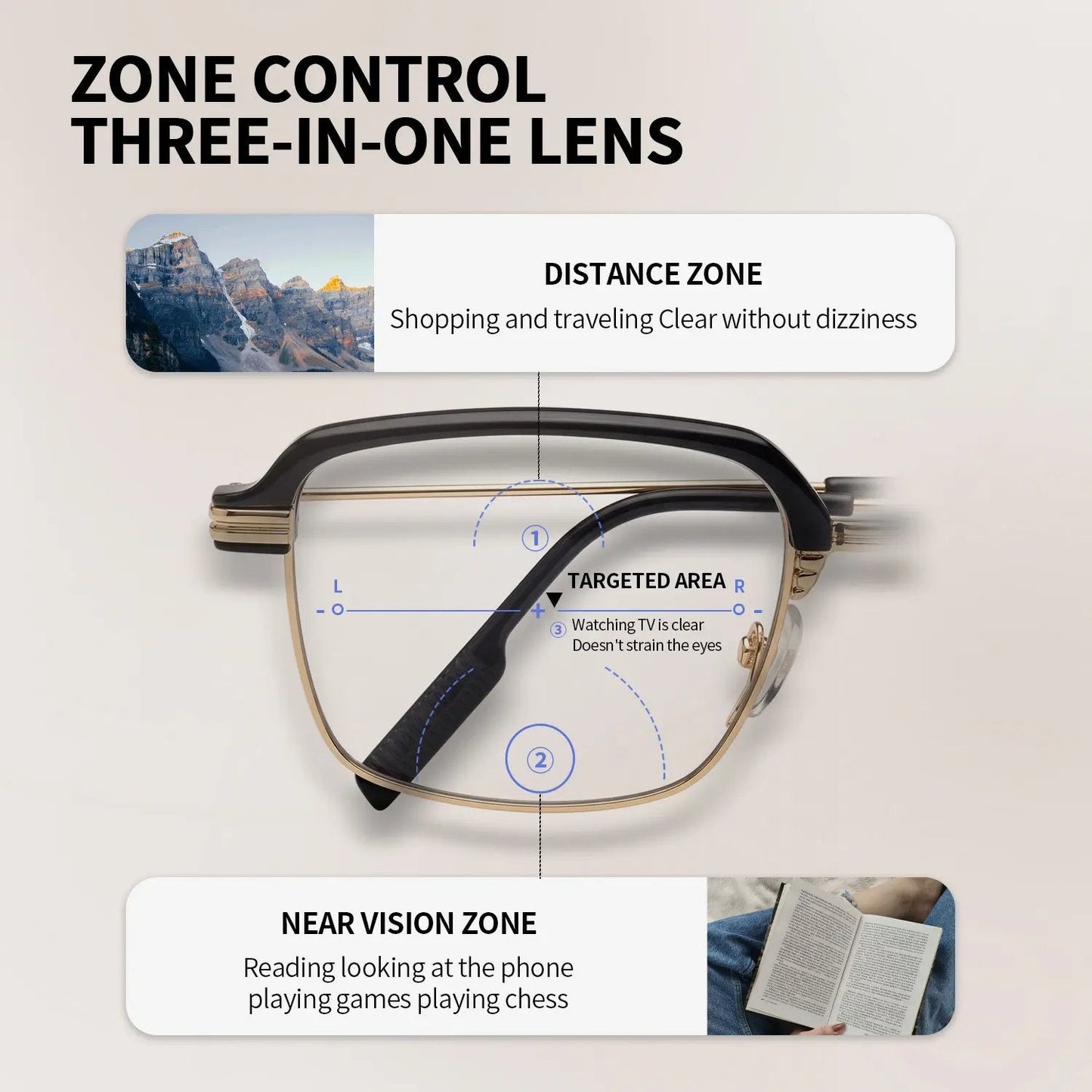 ✨LAST DAY Buy 1 Get 1 Free👓✨ Auto-Adjusting HD Reading Glasses