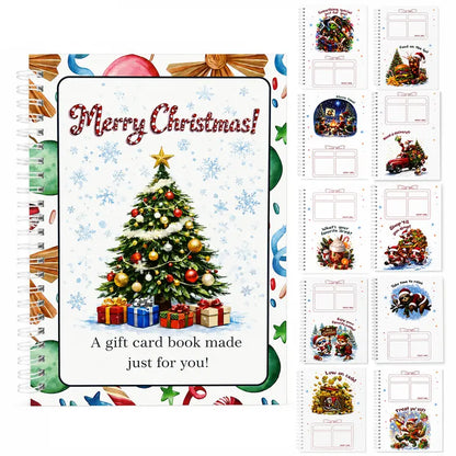 DIY Christmas Gift Card Holder Book 5x7 Inch