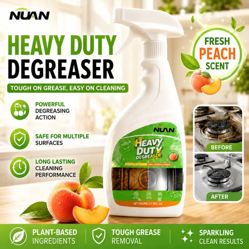 Heavy Duty Kitchen Degreaser Spray 500ml – Powerful Grease & Oil Remover for Stove, Oven, Countertops & Range Hoods