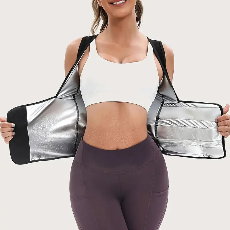 Women's Sweat Compression Shapewear Vest With Sculpting Fit