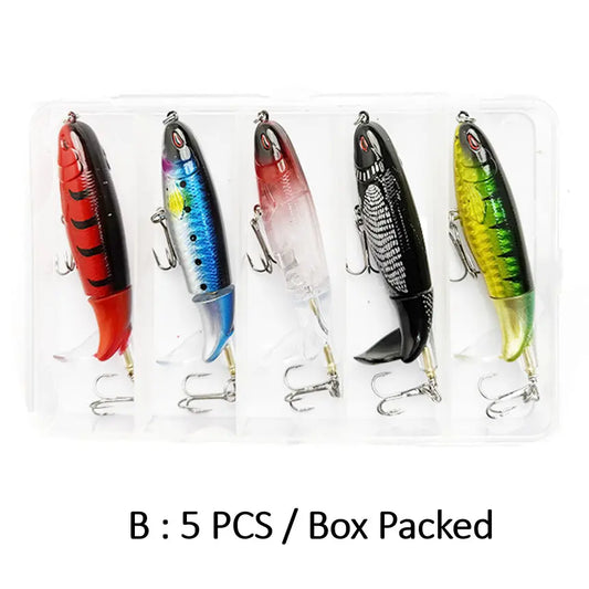 EXCROCK Artificial Fishing Lure Set (5/10pcs) – Realistic Swimbaits for Bass & Predator Fish 🎣🐟