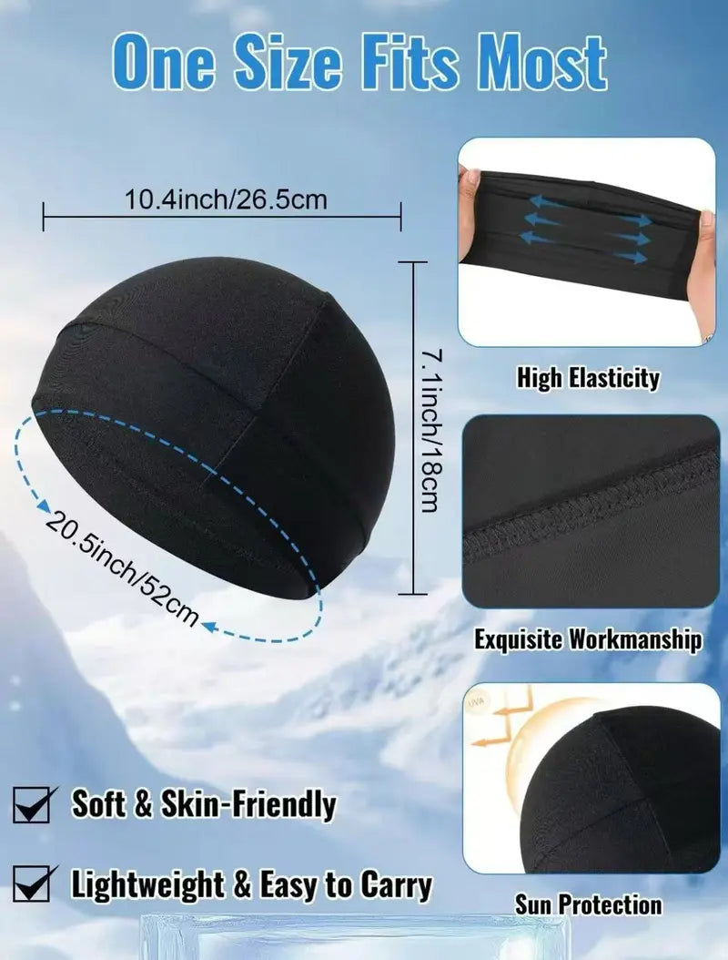 Unisex Plain Color Multifunctional Skull Caps – Sporty, Breathable & Comfortable All Day 🧢✨