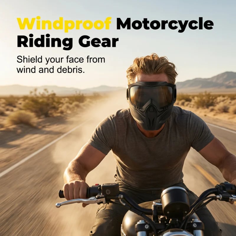 🔍 Anti-Fog Full-Face Goggle – High-Definition Lenses for Snow Sports
