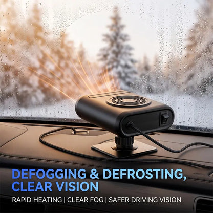 🎁12V Portable Car Heater &amp; 360° Rotatable Window Defroster