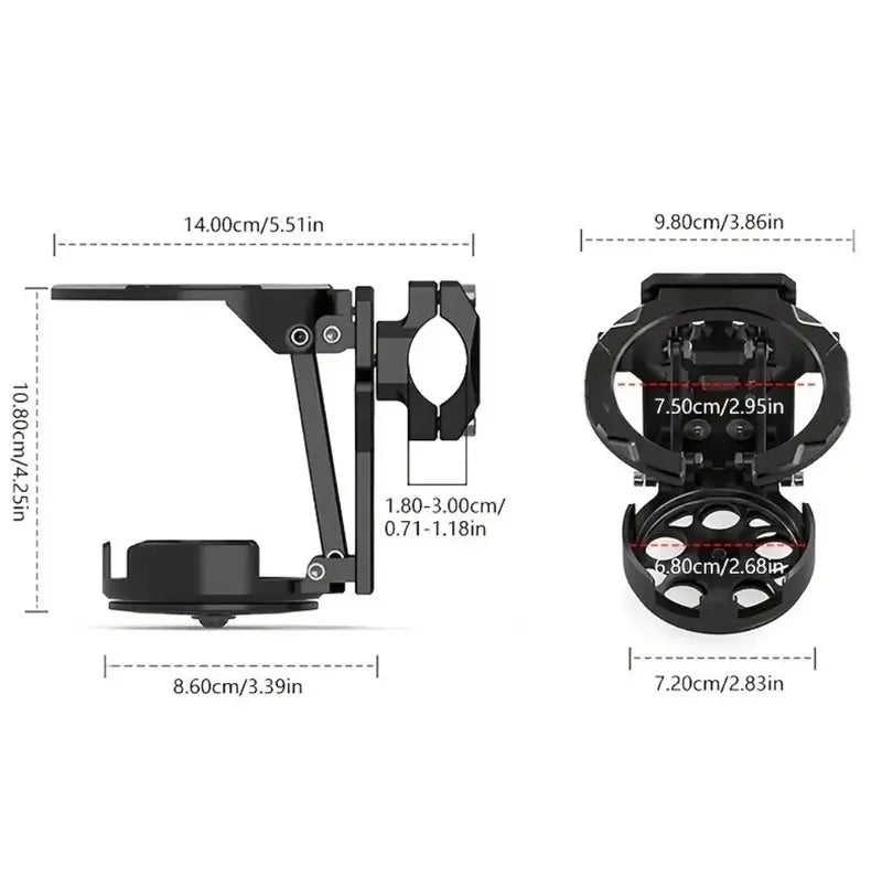 Universal 360° Rotating Adjustable Foldable Drink Holder