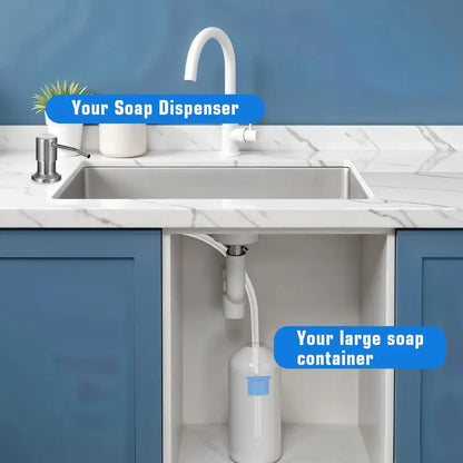 39" No-Refill Kitchen Sink Soap Dispenser with Extension Tube Kit