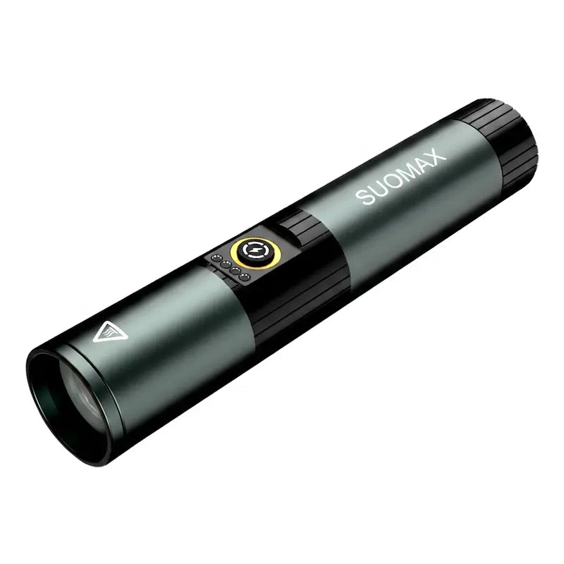 🎁8-Mode Rechargeable LED Flashlight – Adjustable Focus & UV Light