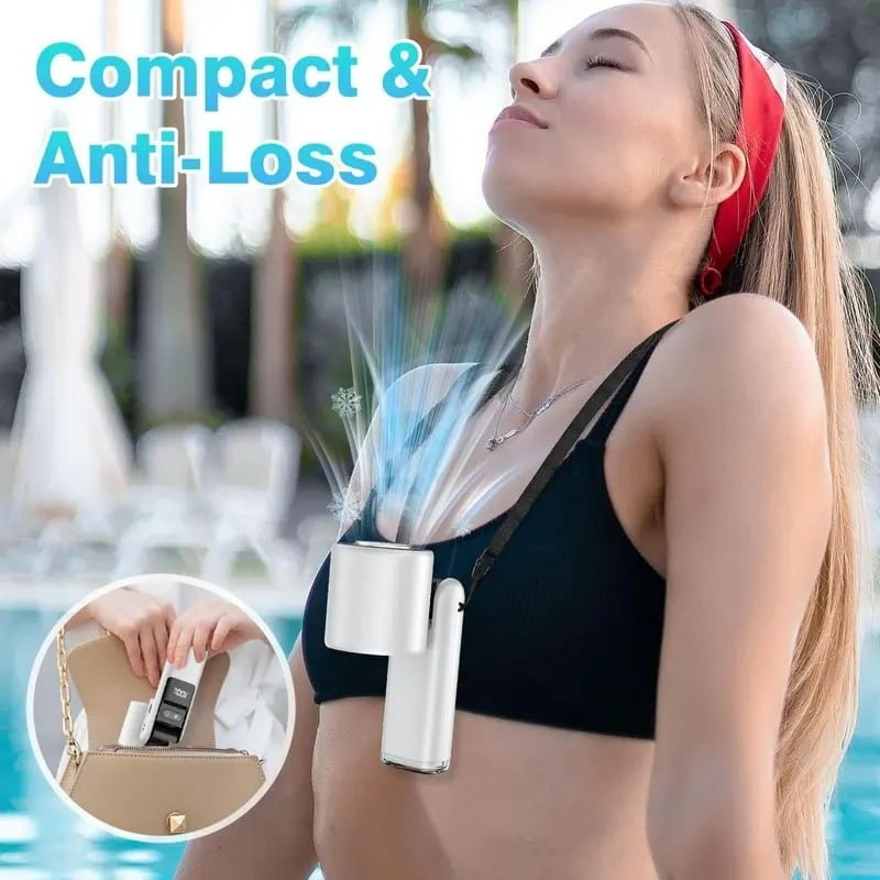 ❄️ 50% OFF Summer Deal | Multifunction Handheld Turbo Cooling Fan with AC-Like Ice Gel Pad & 5 Gears