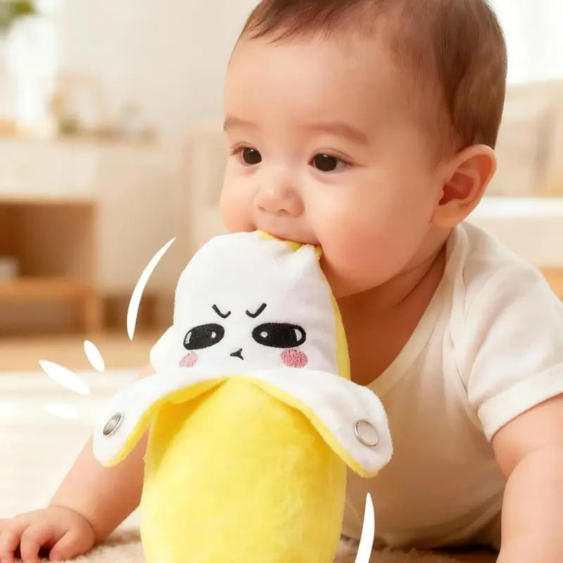 🍌 Interactive Rhythm Plush Toy Set 🎵 Banana • Strawberry • Carrot Music Plush Collection