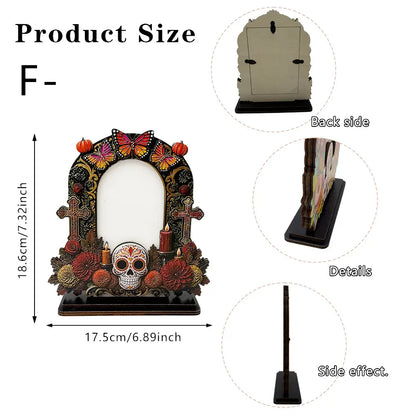 🎁Día de los Muertos Wooden Photo Frame Decor – A Meaningful Tribute To Those We Remember