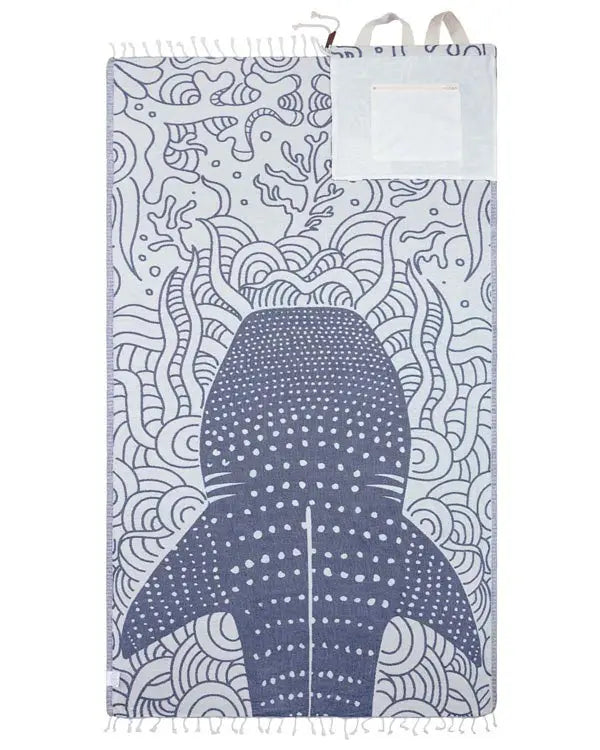 2-in-1 Sand Resistant Beach Towel Backpack
