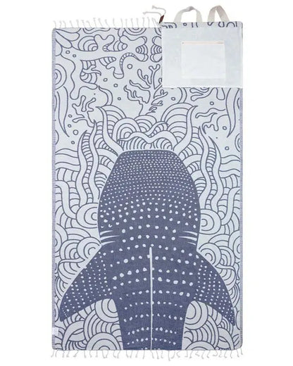 2-in-1 Sand Resistant Beach Towel Backpack