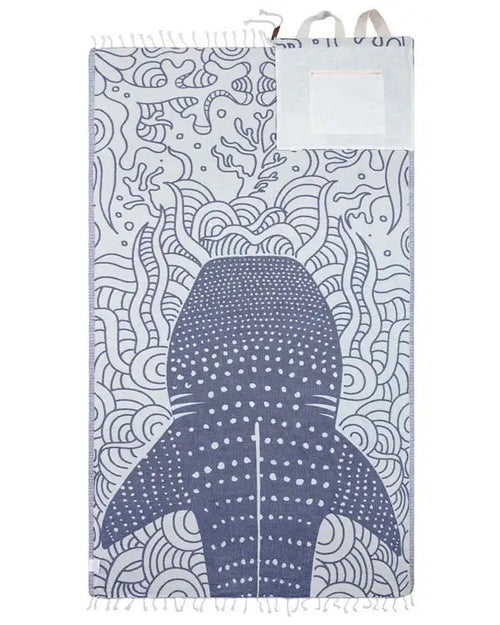 2-in-1 Sand Resistant Beach Towel Backpack