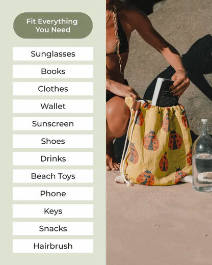 2-in-1 Sand Resistant Beach Towel Backpack