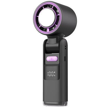 ❄️ 50% OFF Summer Deal | Multifunction Handheld Turbo Cooling Fan with AC-Like Ice Gel Pad & 5 Gears