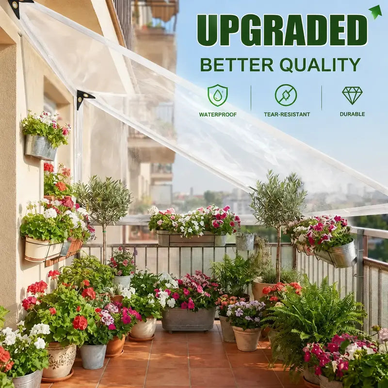 🎁14 Mil Heavy-Duty Transparent PVC Vinyl Tarp