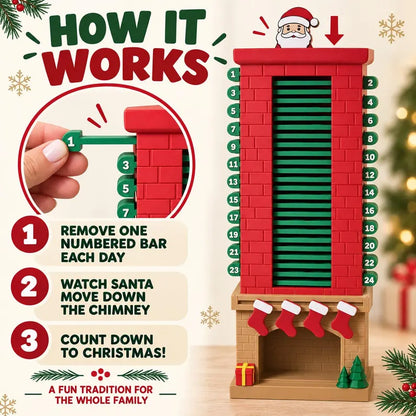 🎁3D Printed Santa Chimney Advent Calendar – A Magical Christmas Countdown