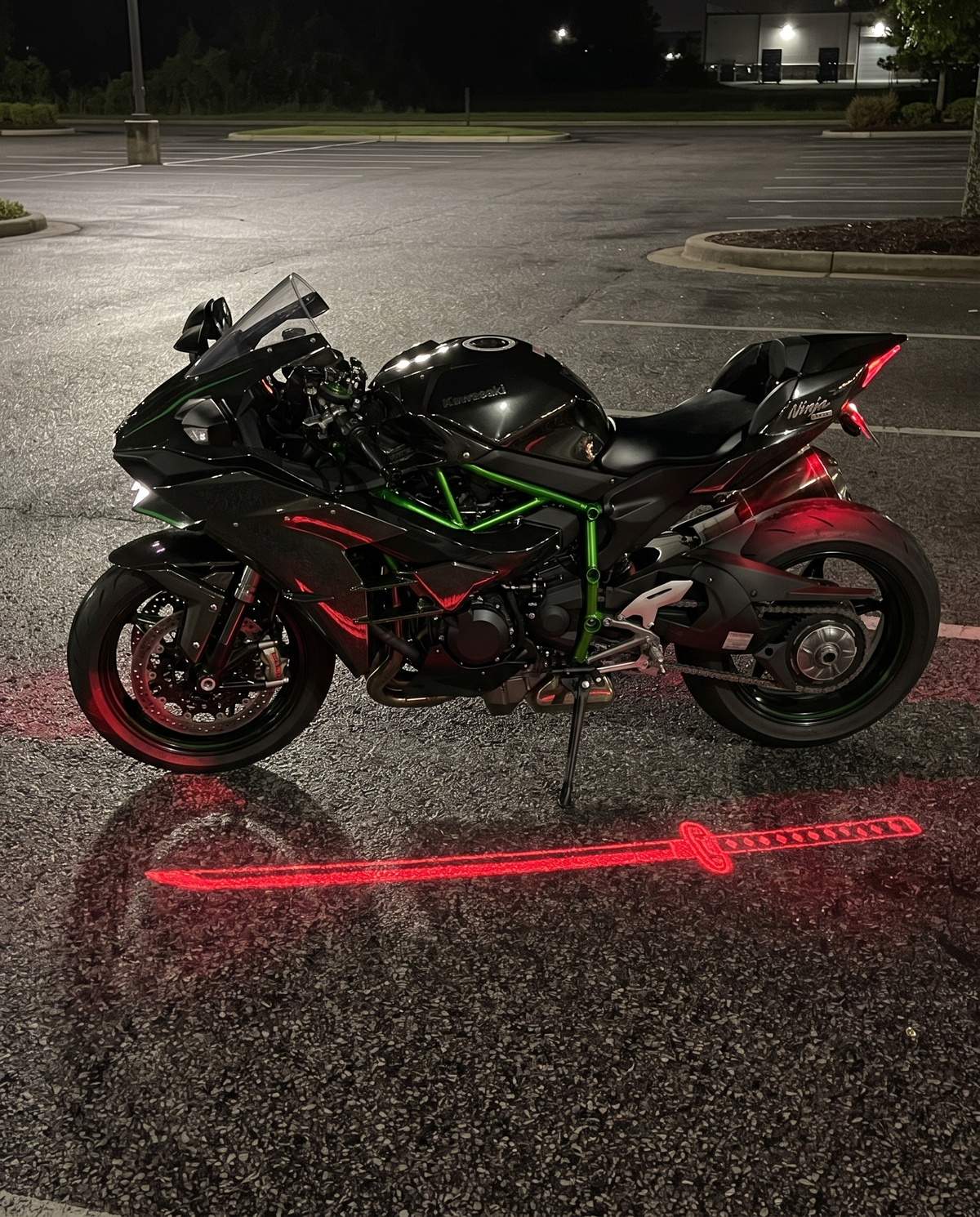 KataGlow red katana light projection