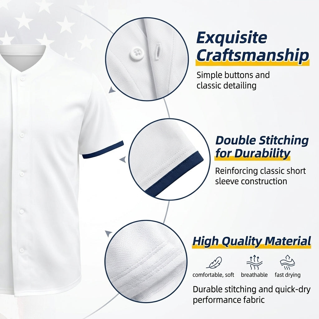 🇺🇸 USA 250th Anniversary Baseball Jersey – 1776–2026 Semiquincentennial Edition
