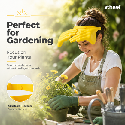 Hands-Free Sun Blocker | Portable Wearable Sun Protection Hat for Outdoor Work, Fishing, Gardening & Summer Travel