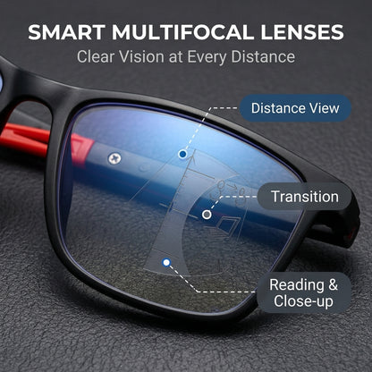 Adaptive Photochromic Multifocal Reading Glasses