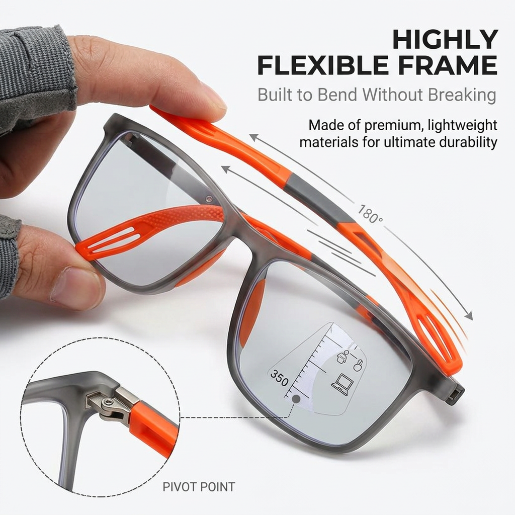 Adaptive Photochromic Multifocal Reading Glasses