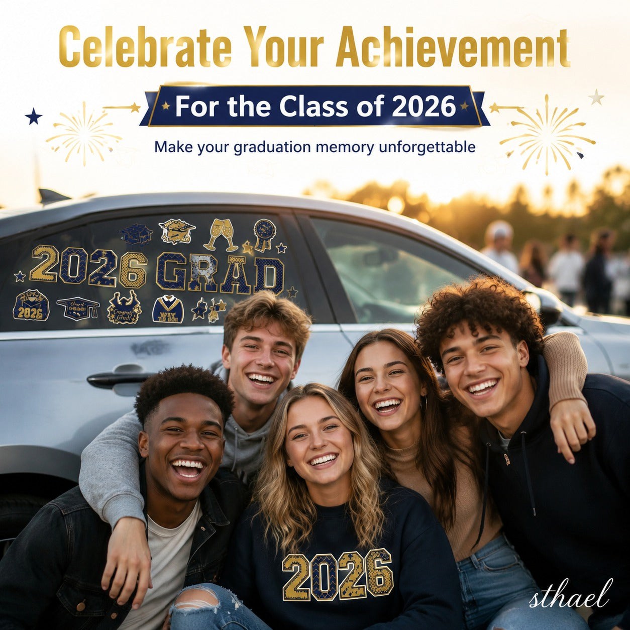 🎓 Class of 2026 Graduation Magnet Set – Celebrate Your Achievement in Style!