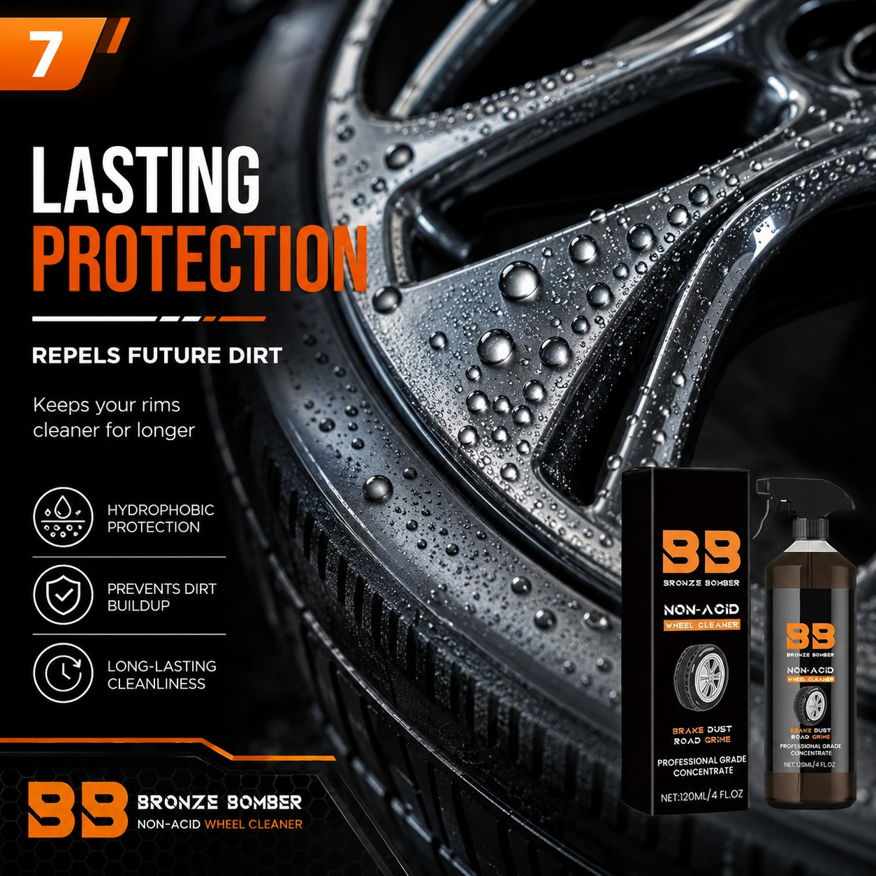 🚗 Automotive Rust Remover Spray 120ml – Fast-Acting Rust, Iron & Grime Cleaner for Wheels, Rims & Metal Surfaces ✨