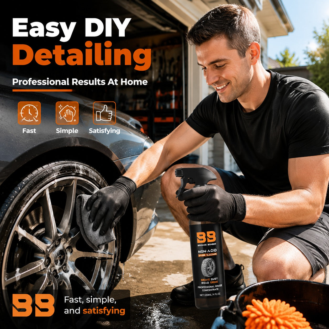 🚗 Automotive Rust Remover Spray 120ml – Fast-Acting Rust, Iron & Grime Cleaner for Wheels, Rims & Metal Surfaces ✨