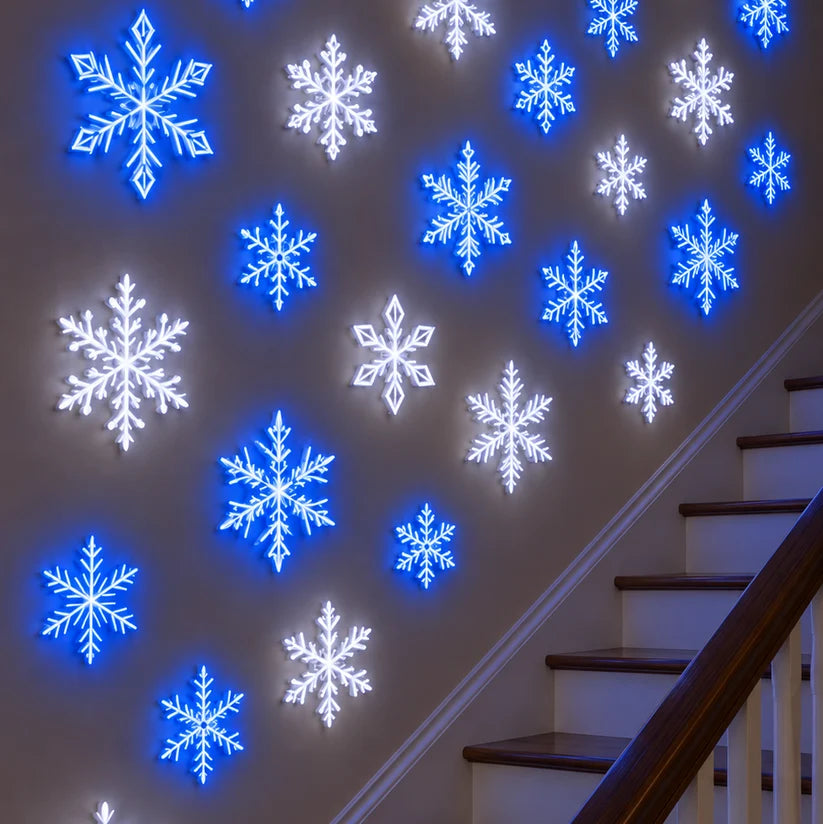 3PCS Blue LED Snowflake Wall Christmas Lights