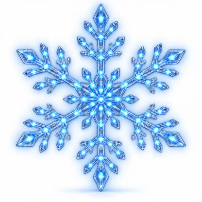3PCS Blue LED Snowflake Wall Christmas Lights