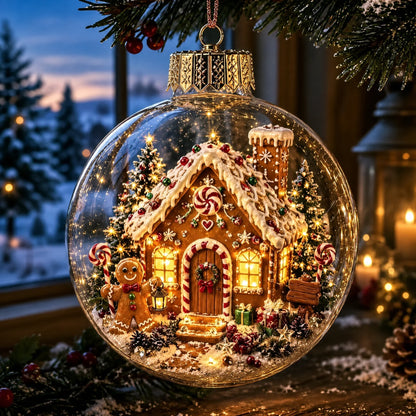 Glowing Christmas Story Ornament With Warm LED Light