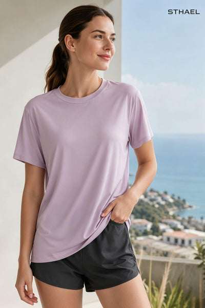 Damen Kühlendes Schlaf-T-Shirt & Schnelltrocknendes Active Lounge Top