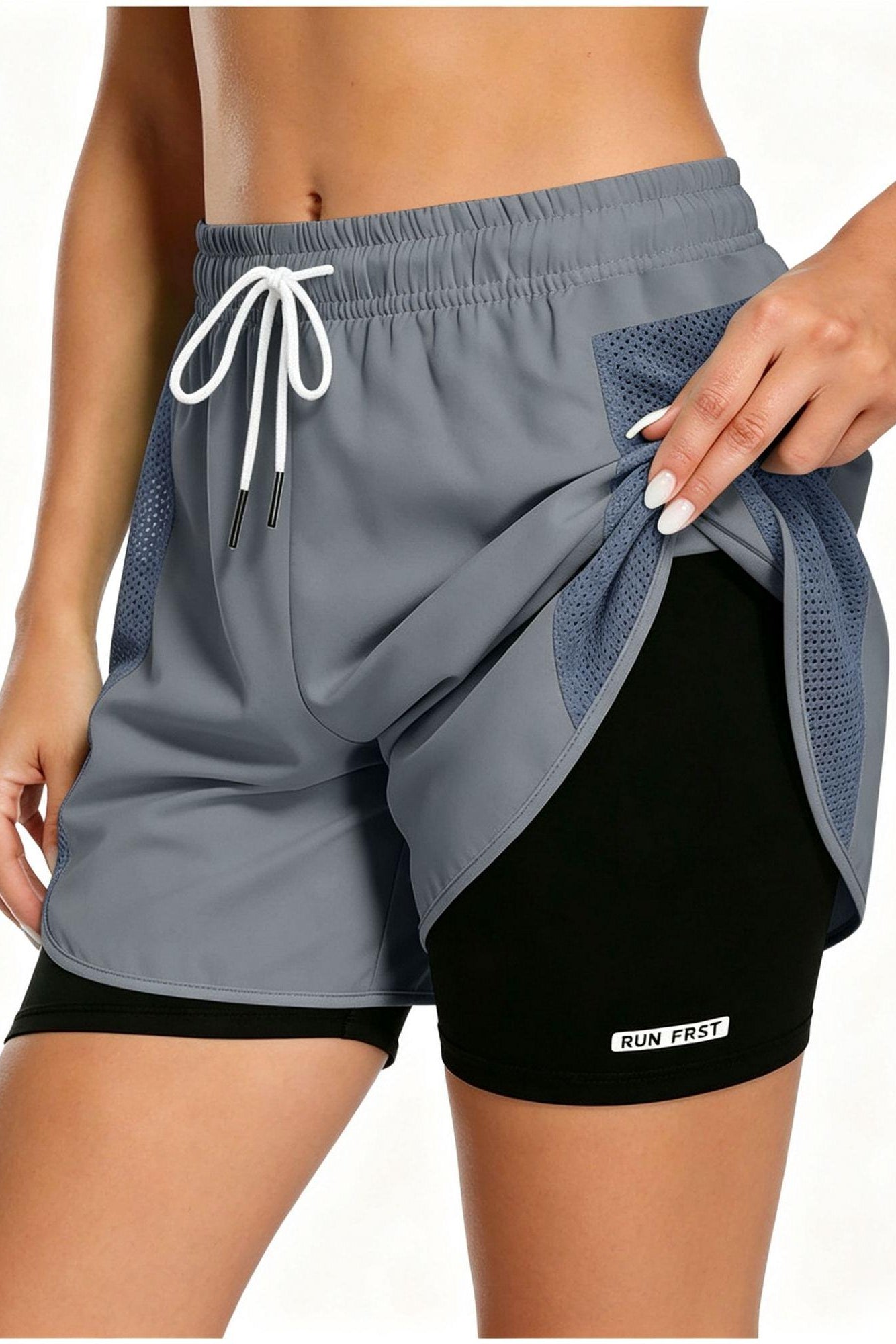Women's 2-in-1 Quick-Dry Athletic Running Shorts