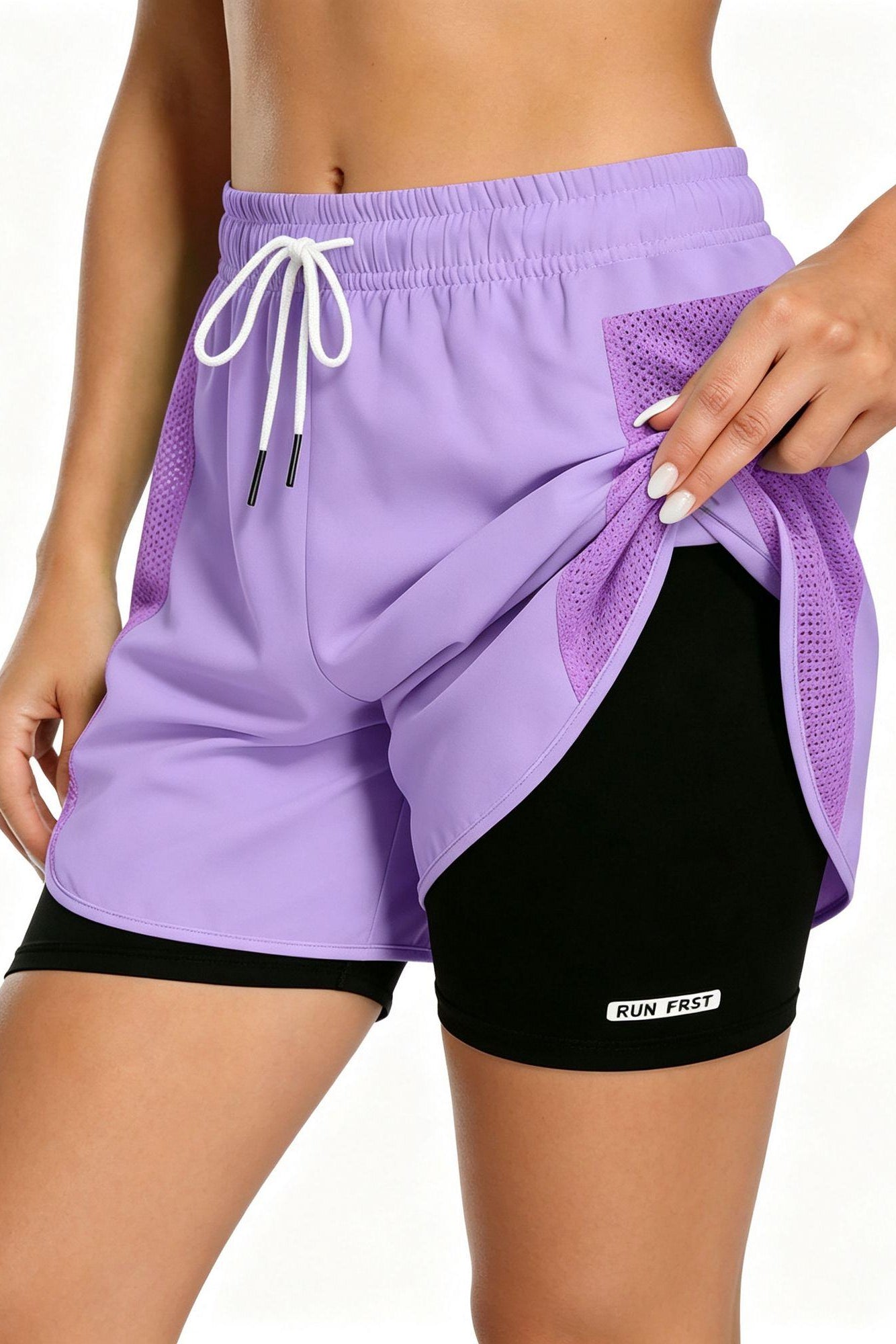 Women's 2-in-1 Quick-Dry Athletic Running Shorts