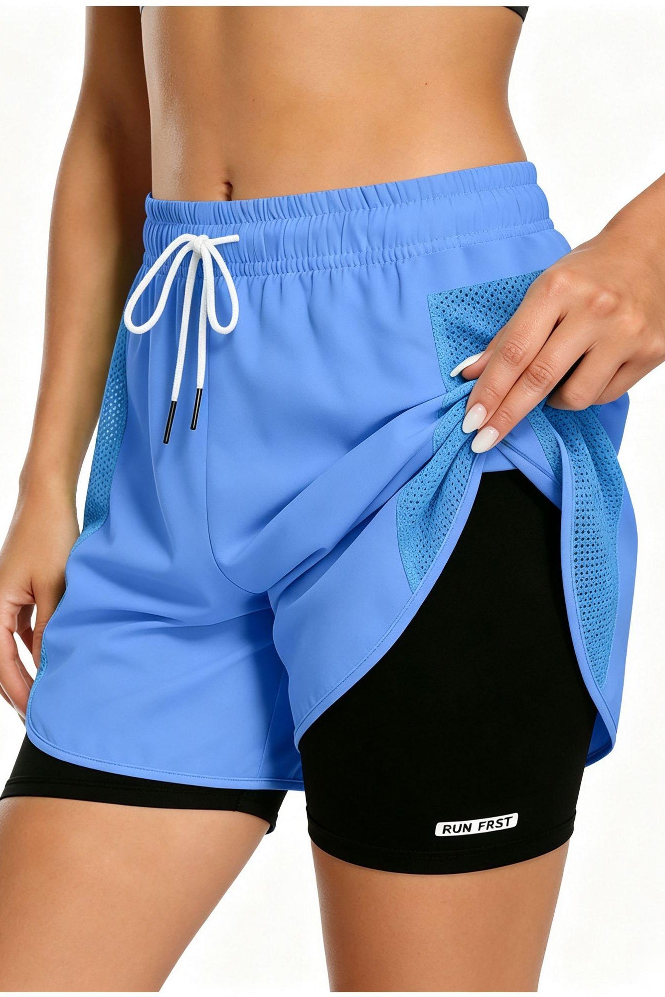 Women's 2-in-1 Quick-Dry Athletic Running Shorts