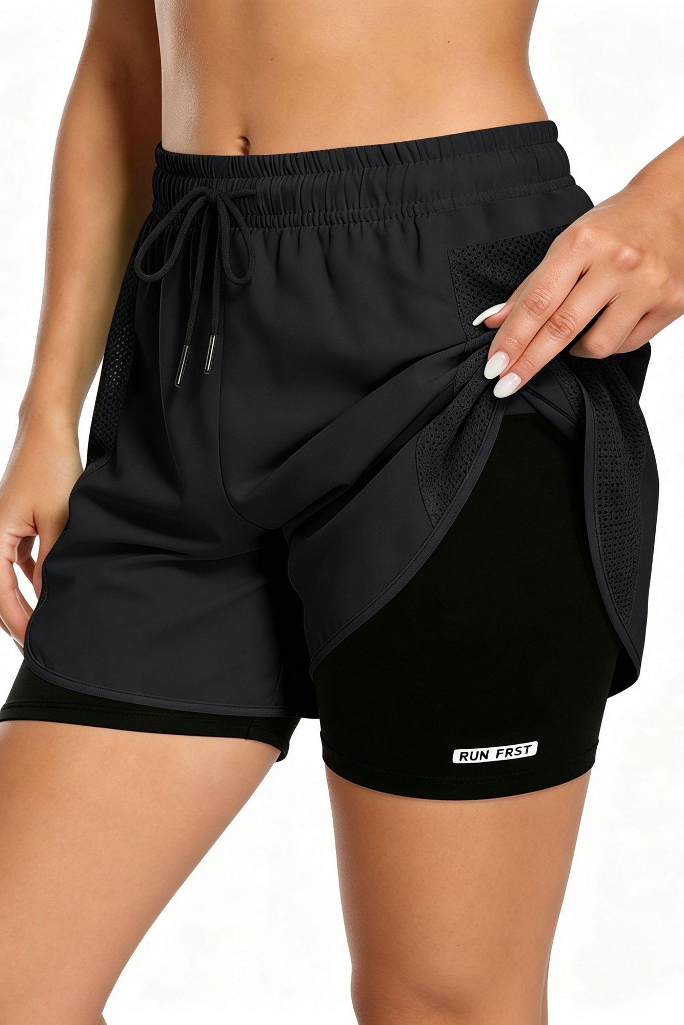 Women's 2-in-1 Quick-Dry Athletic Running Shorts