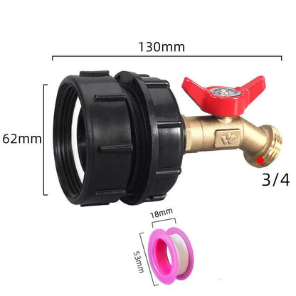 275-330 Gallon IBC Tote Tank Adapter 🌿💧 | Leak-Proof Garden Hose Connector with Shut-Off Valve