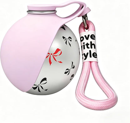 Stainless Steel Dog Water Bottle with Drinking Bowl